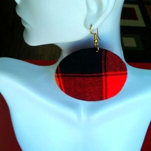 African Maasai Fabric Dangle earrings